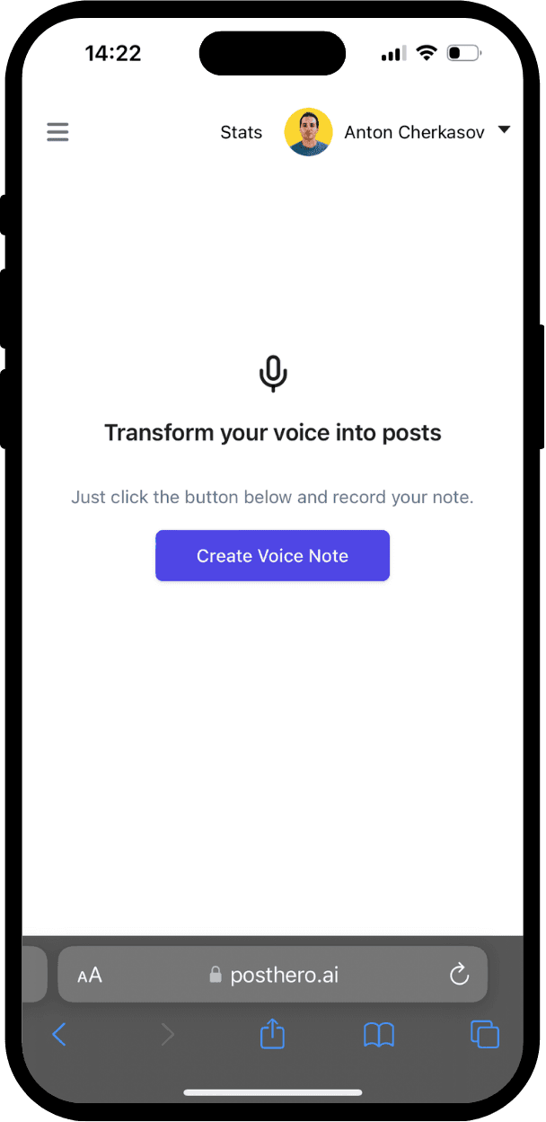 Turn voice notes into viral content
