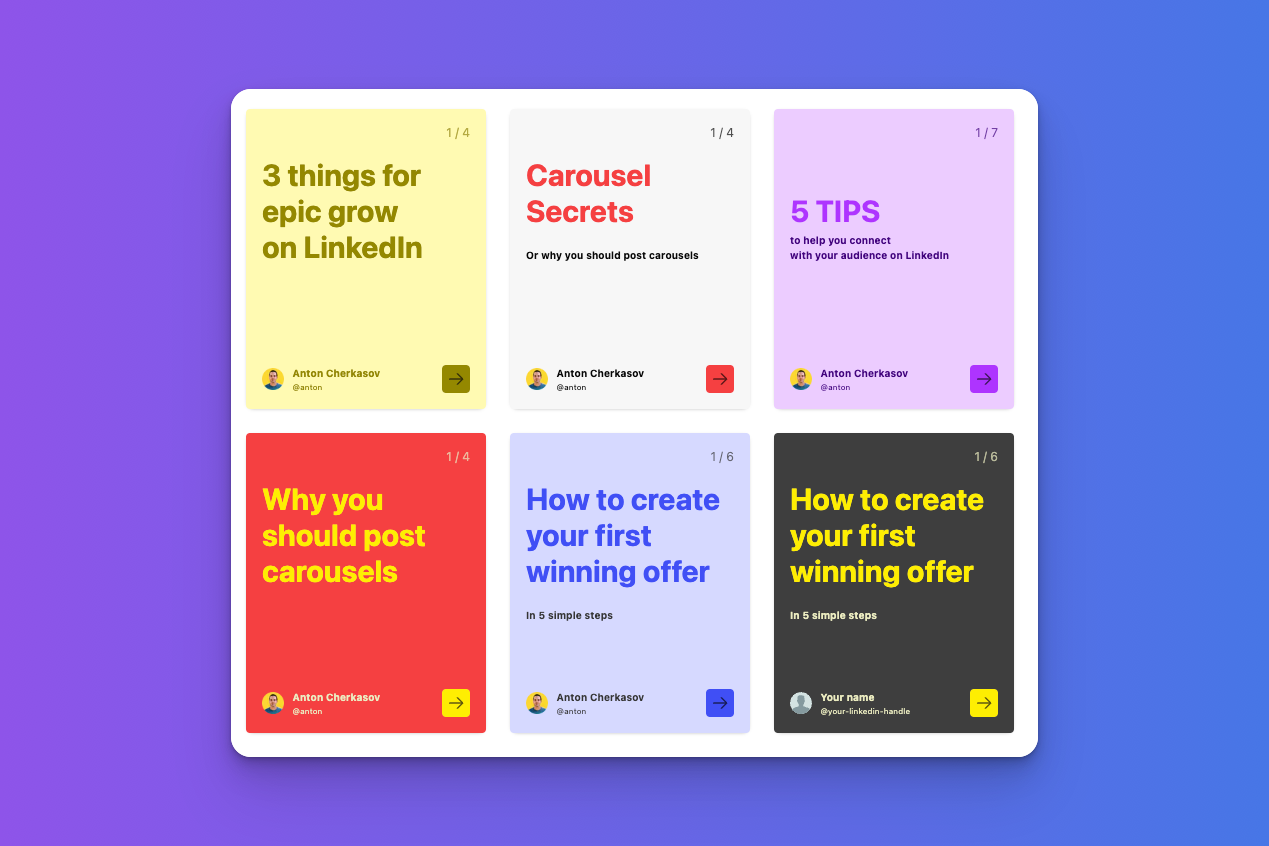 FREE AI LinkedIn Carousel Generator PostHero