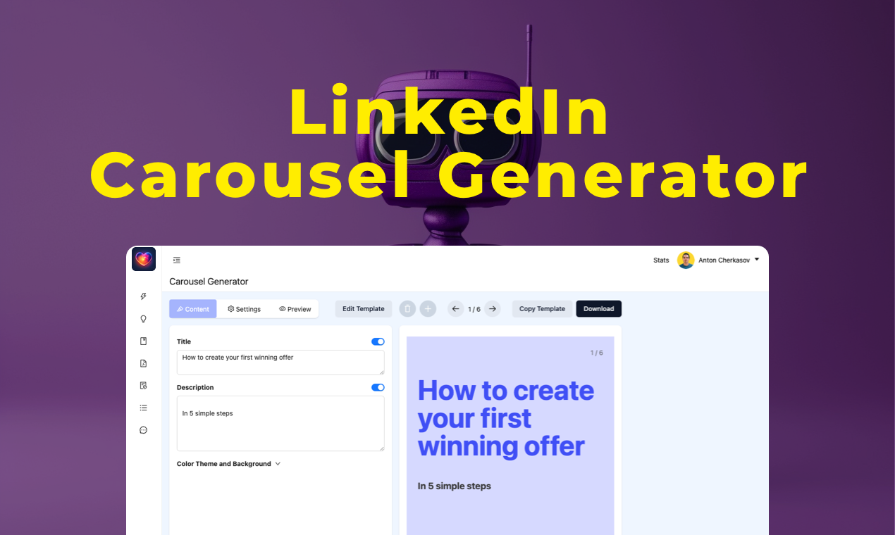 LinkedIn Carousel Generator | PostHero